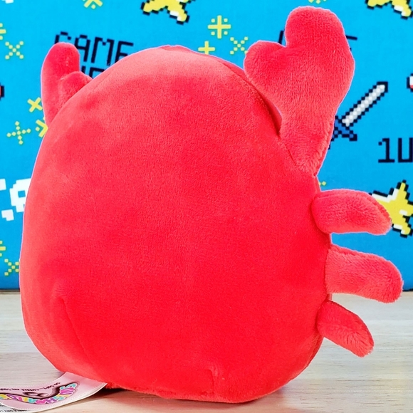 Squishmallow Carlos the Red Crab 5" 2020 UltraSoft Stuffed Sealife Plush - Picture 3 of 12